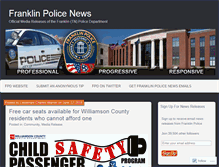 Tablet Screenshot of franklinpdnews.com